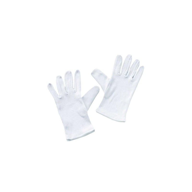 Guantes de algodón en blanco para adulto. Varias tallas